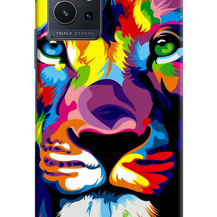 Lion Vivo Y75 5G/Vivo T1 5G Hard Case Back Cover by Casekaro