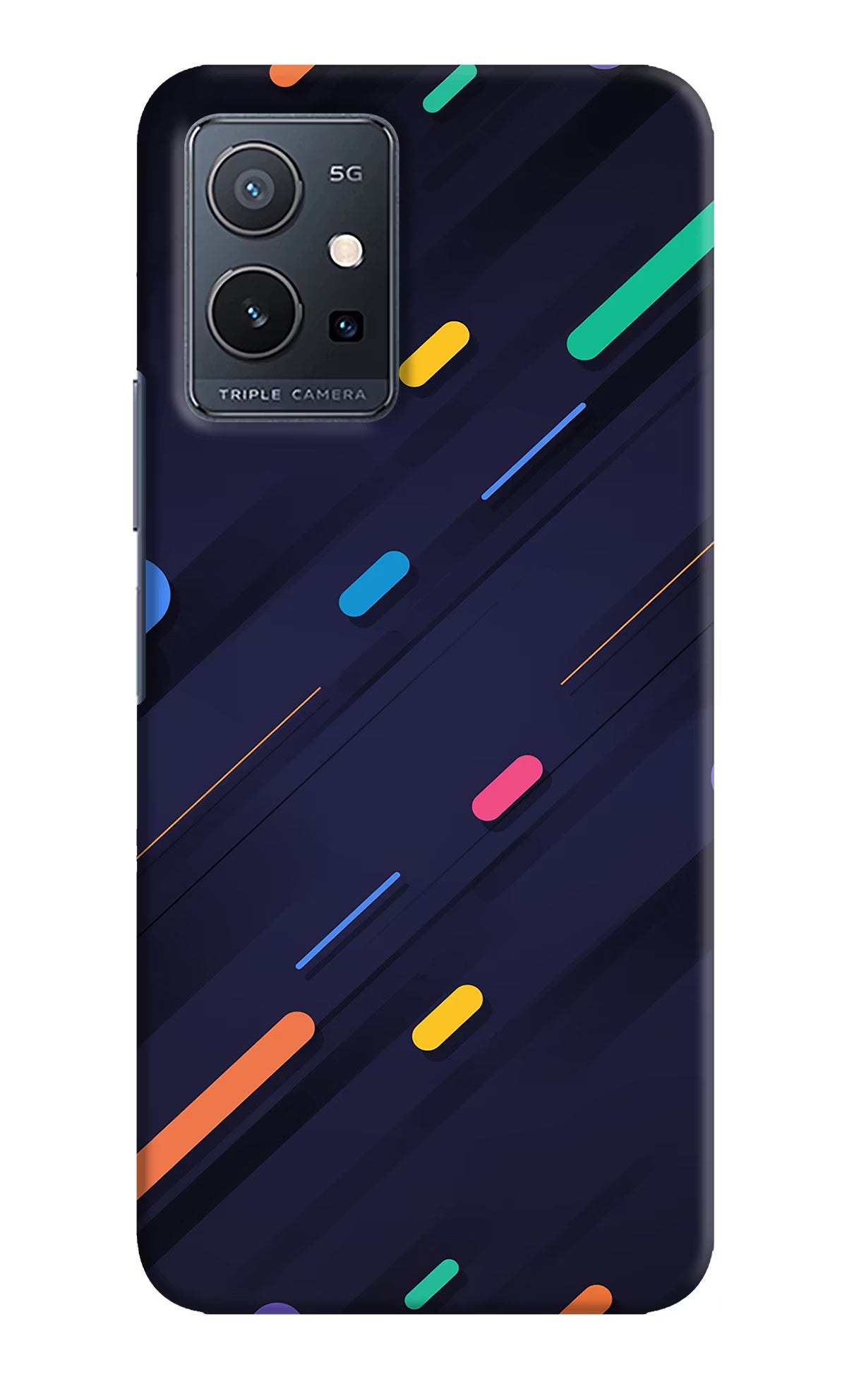 Abstract Design Vivo Y75 5G/Vivo T1 5G Hard Case Back Cover by Casekaro