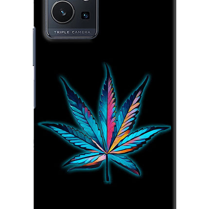 Weed Vivo Y75 5G/Vivo T1 5G Hard Case Back Cover by Casekaro