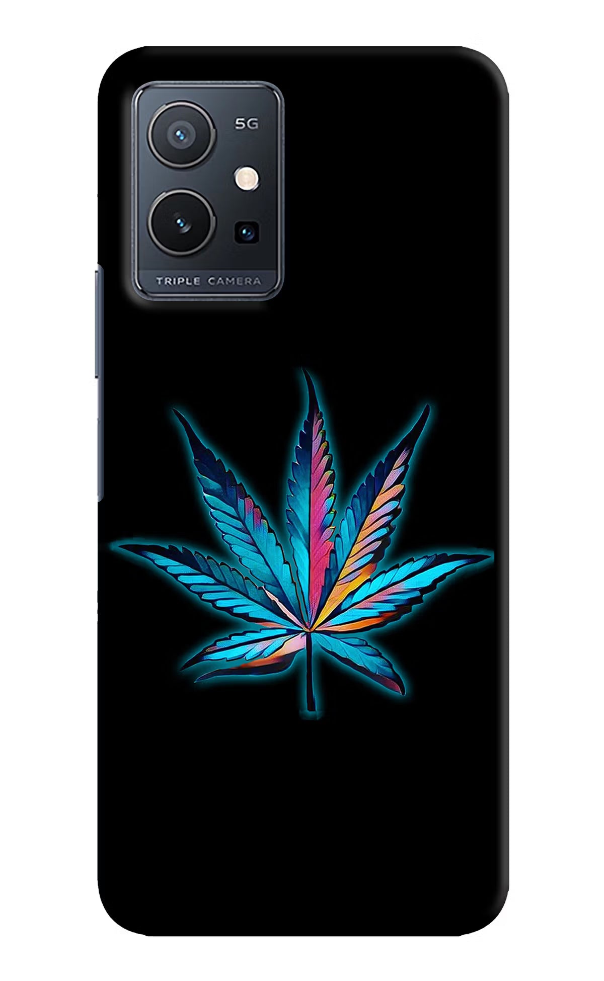 Weed Vivo Y75 5G/Vivo T1 5G Hard Case Back Cover by Casekaro