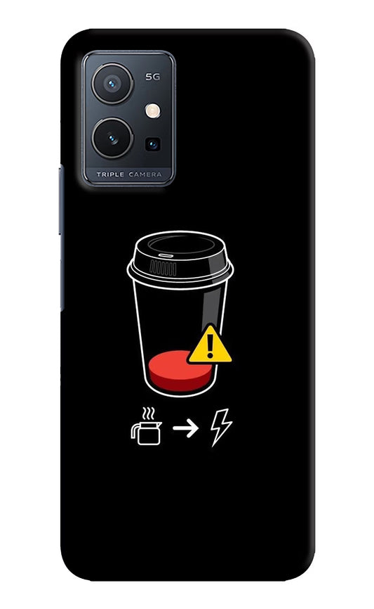 Coffee Vivo Y75 5G/Vivo T1 5G Hard Case Back Cover by Casekaro