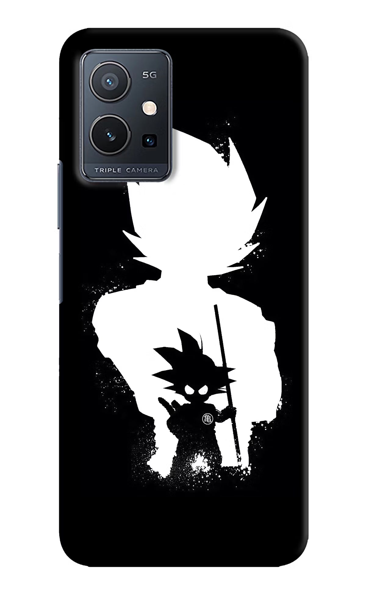 Goku Shadow Vivo Y75 5G/Vivo T1 5G Hard Case Back Cover by Casekaro