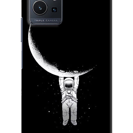 Moon Space Vivo Y75 5G/Vivo T1 5G Hard Case Back Cover by Casekaro