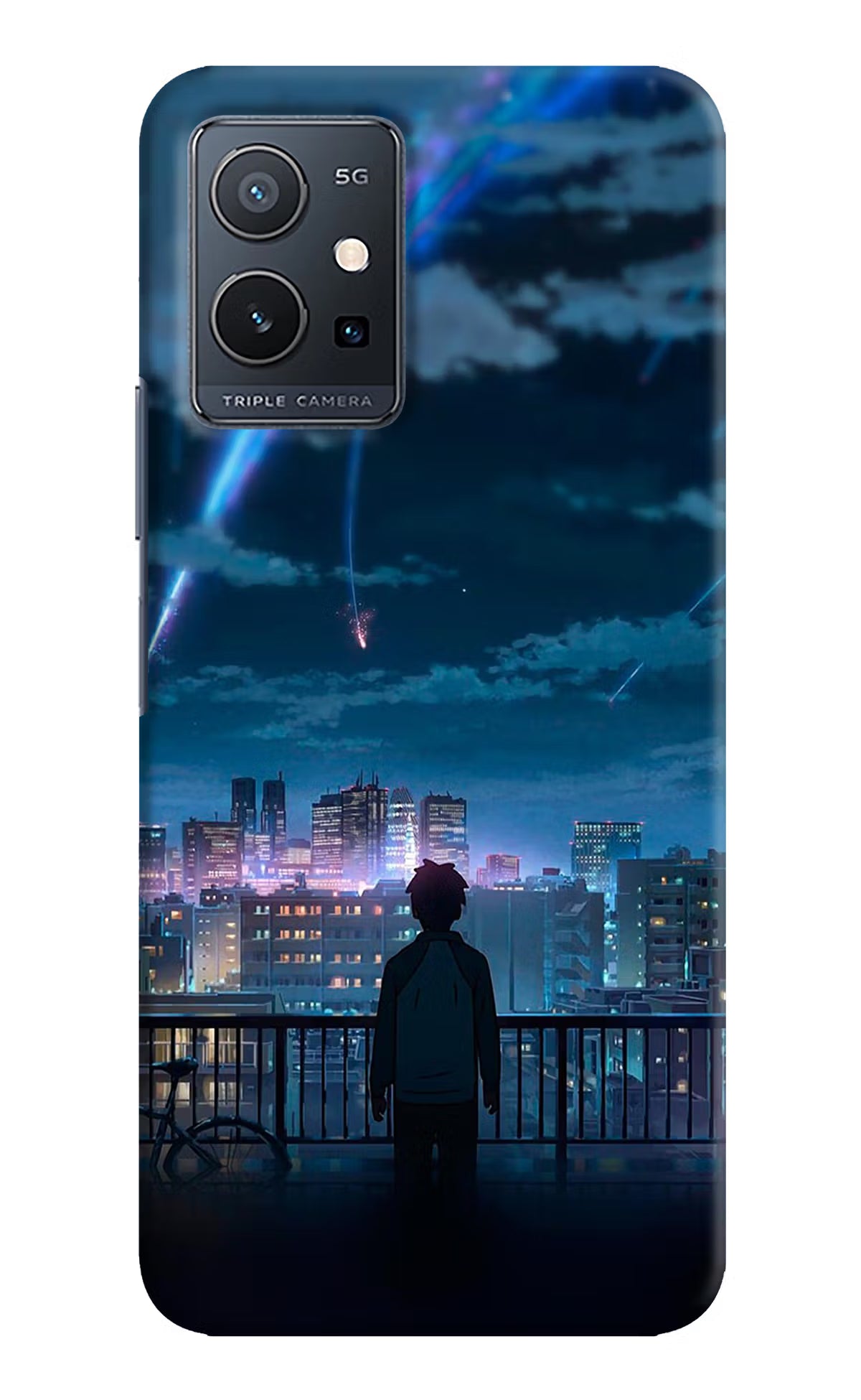 Anime Vivo Y75 5G/Vivo T1 5G Hard Case Back Cover by Casekaro