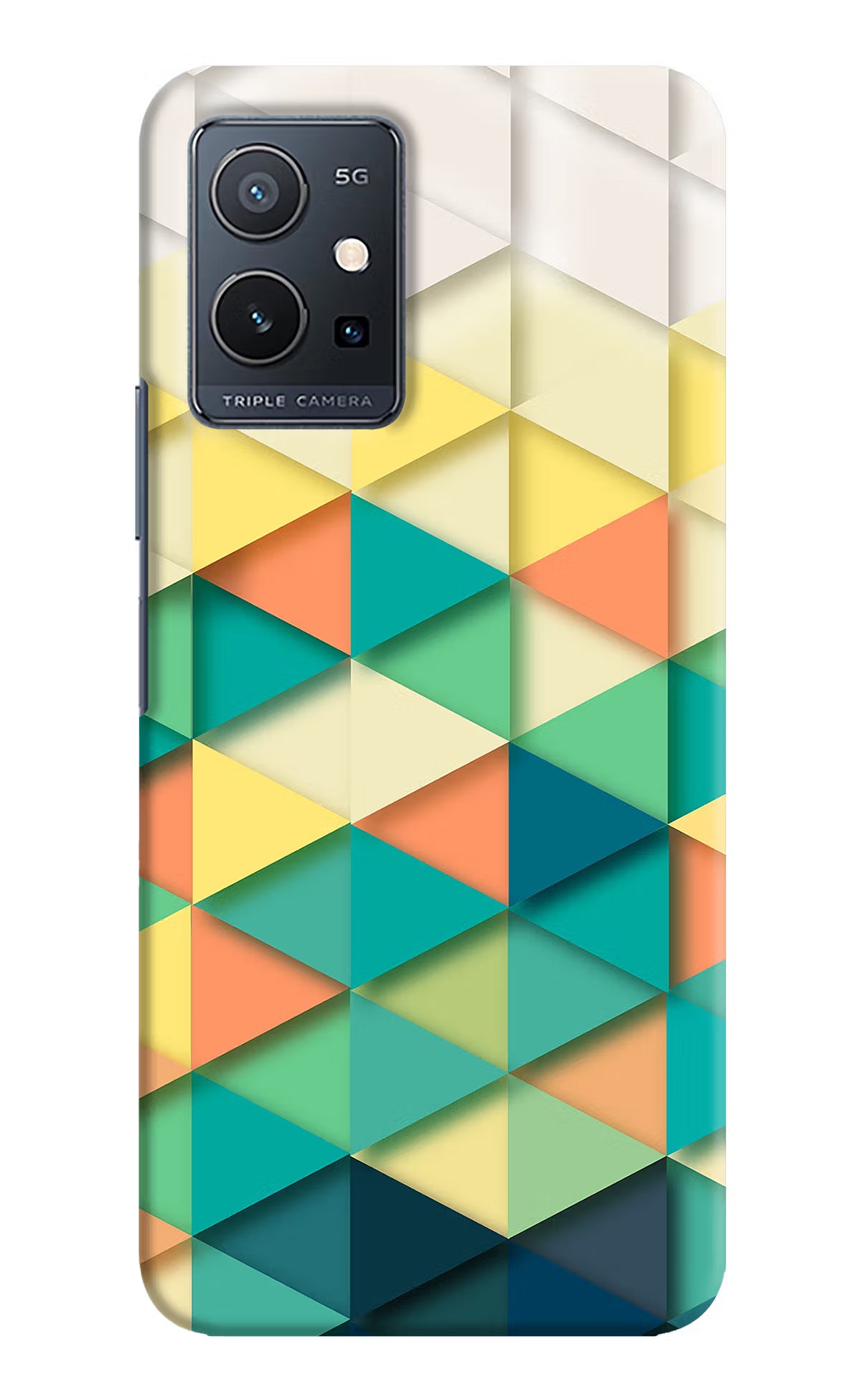 Abstract Vivo Y75 5G/Vivo T1 5G Hard Case Back Cover by Casekaro
