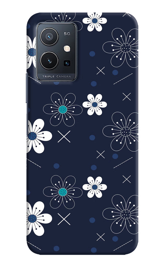 Flowers Vivo Y75 5G/Vivo T1 5G Hard Case Back Cover by Casekaro