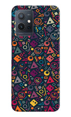 Geometric Abstract Vivo Y75 5G/Vivo T1 5G Hard Case Back Cover by Casekaro