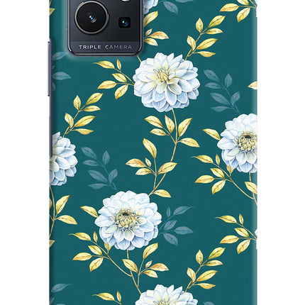 Flowers Vivo Y75 5G/Vivo T1 5G Hard Case Back Cover by Casekaro