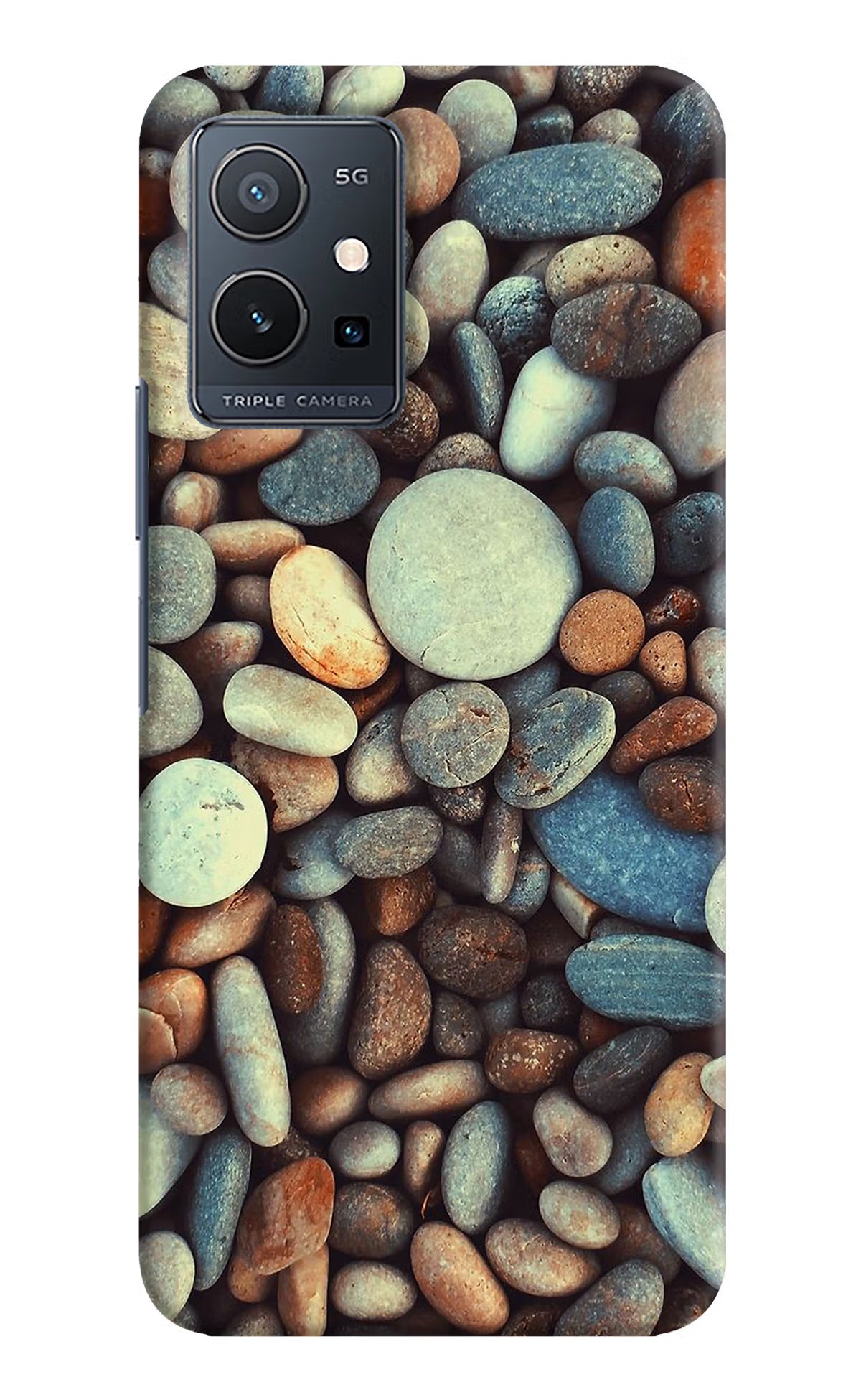 Pebble Vivo Y75 5G/Vivo T1 5G Hard Case Back Cover by Casekaro