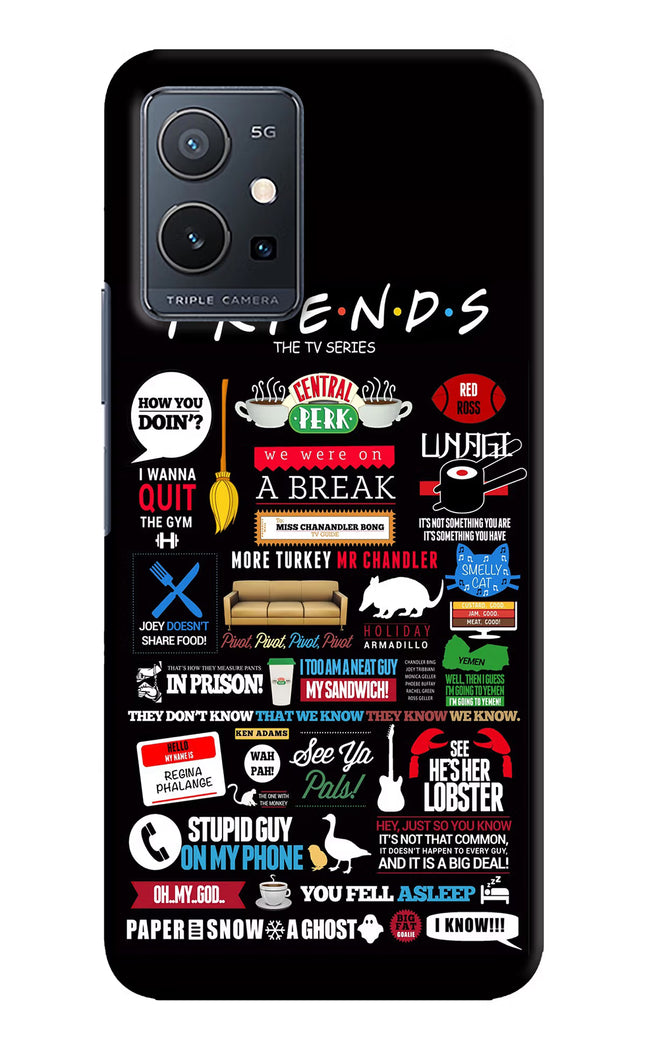 FRIENDS Vivo Y75 5G/Vivo T1 5G Hard Case Back Cover by Casekaro