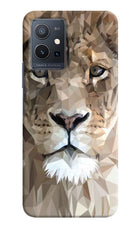 Lion Art Vivo Y75 5G/Vivo T1 5G Hard Case Back Cover by Casekaro