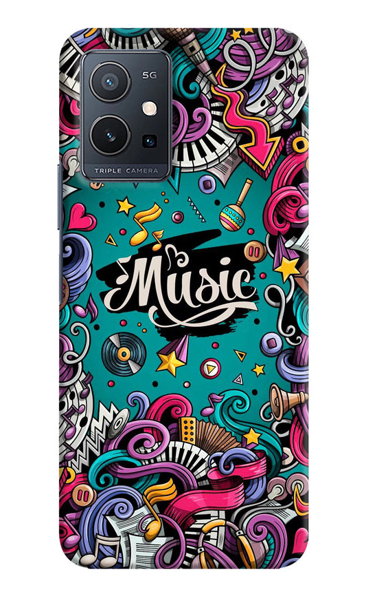 Music Graffiti Vivo Y75 5G/Vivo T1 5G Hard Case Back Cover by Casekaro