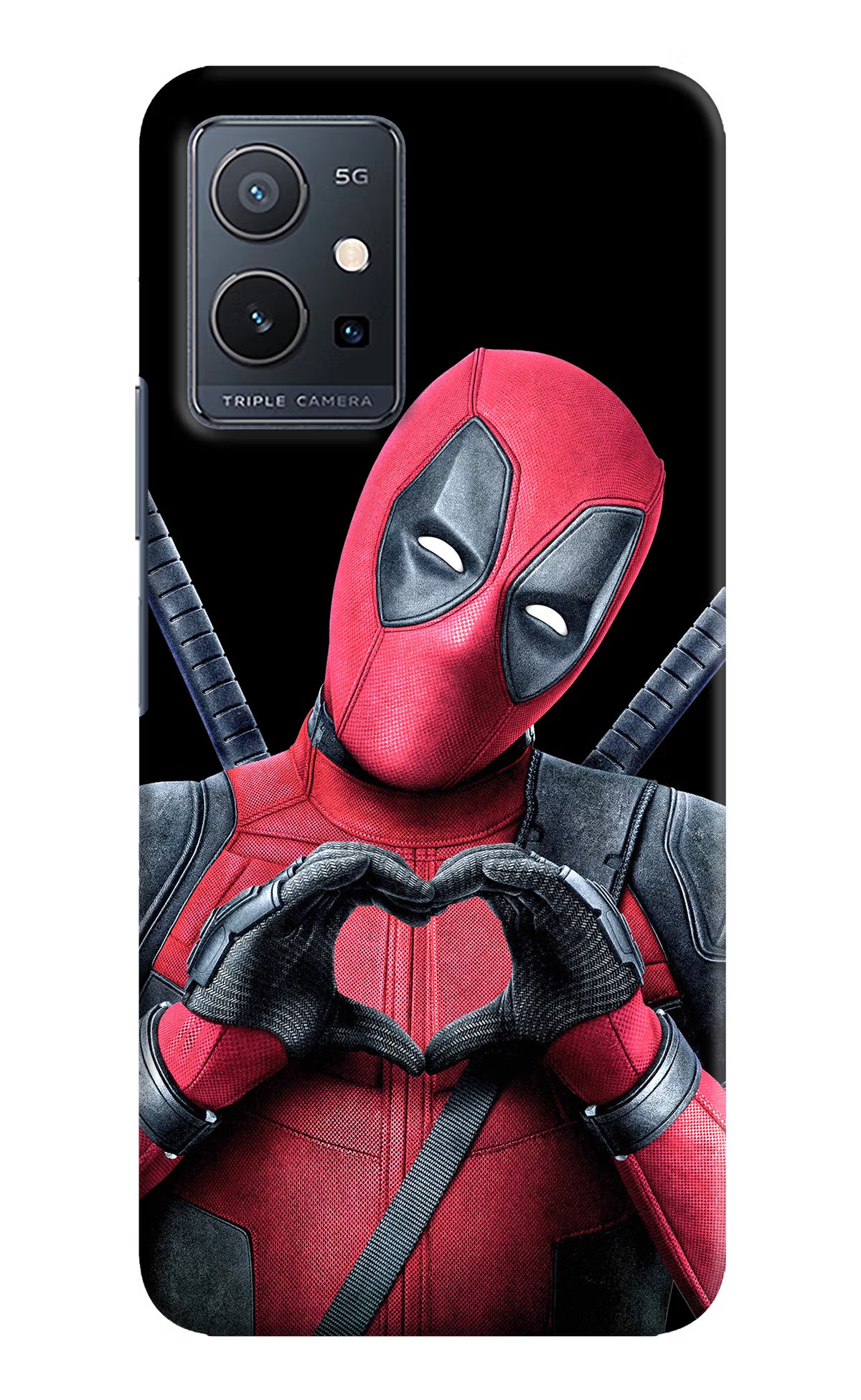 Deadpool Vivo Y75 5G/Vivo T1 5G Hard Case Back Cover by Casekaro