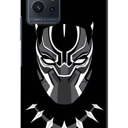 Black Panther Vivo Y75 5G/Vivo T1 5G Hard Case Back Cover by Casekaro