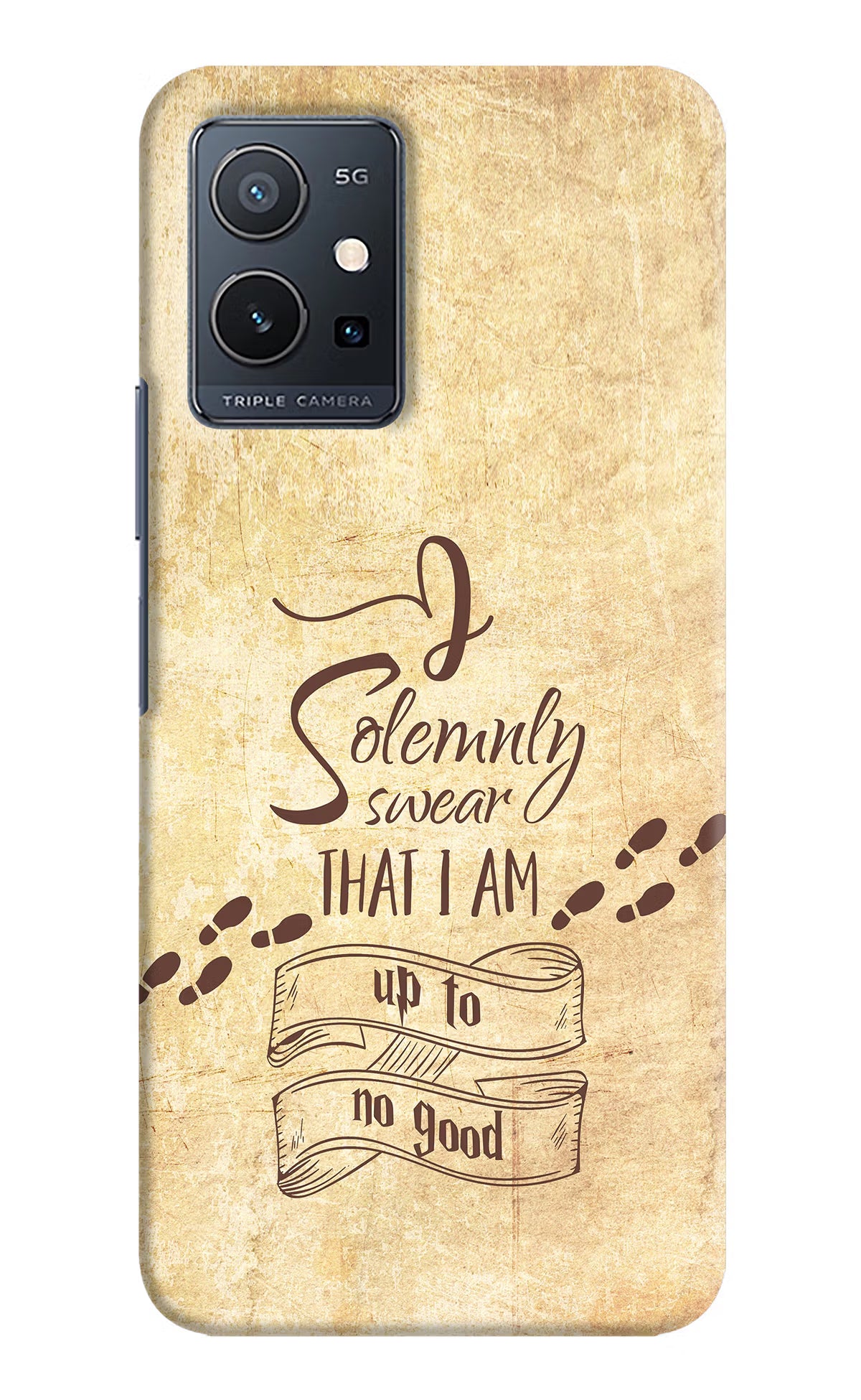 I Solemnly swear that i up to no good Vivo Y75 5G/Vivo T1 5G Hard Case Back Cover by Casekaro