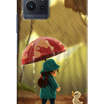 Rainy Day Vivo Y75 5G/Vivo T1 5G Hard Case Back Cover by Casekaro