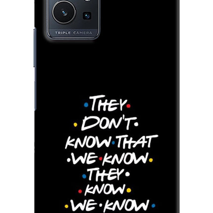 FRIENDS Dialogue Vivo Y75 5G/Vivo T1 5G Hard Case Back Cover by Casekaro