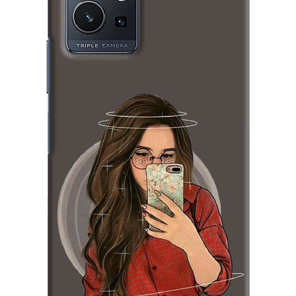 Selfie Queen Vivo Y75 5G/Vivo T1 5G Hard Case Back Cover by Casekaro
