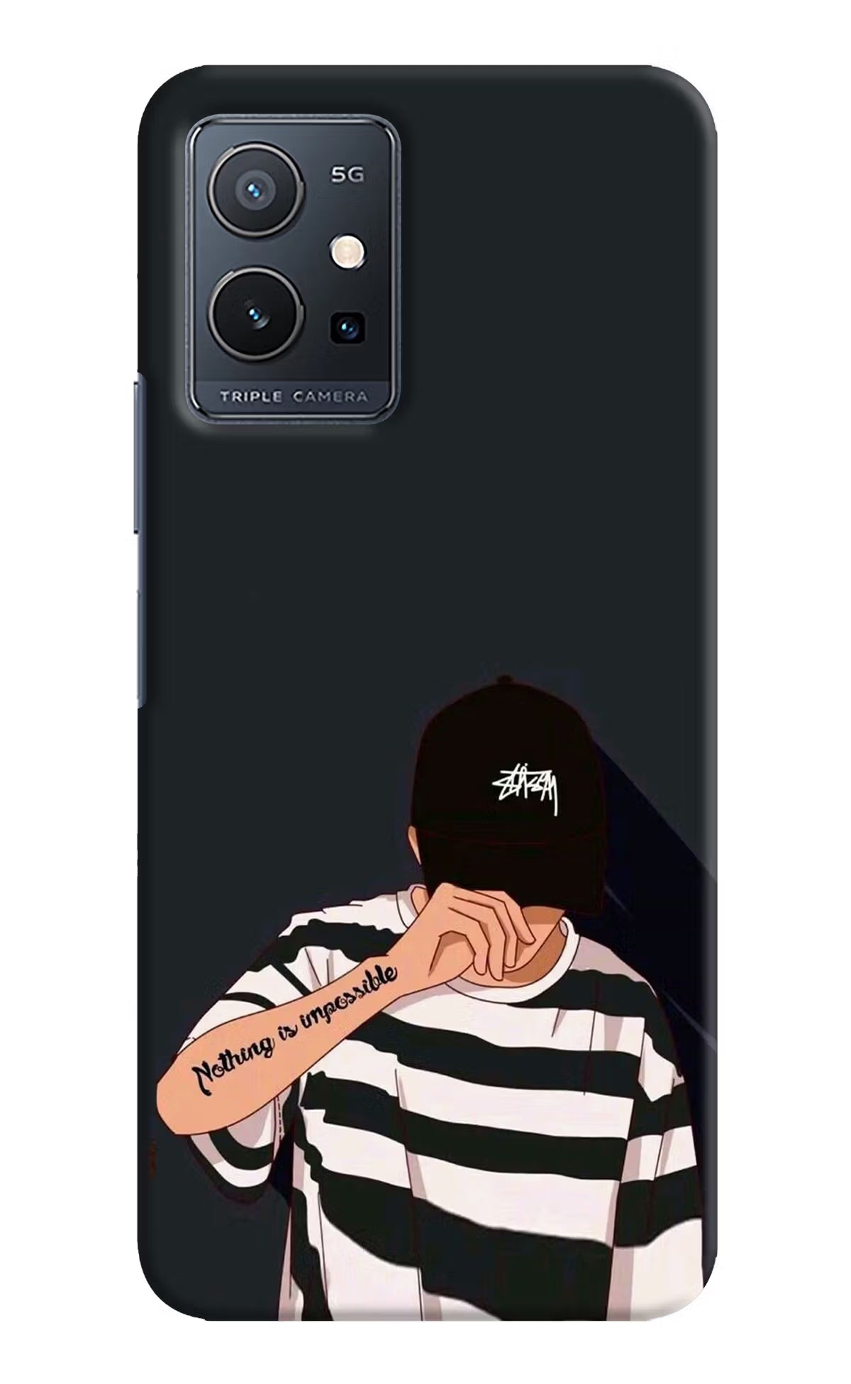 Aesthetic Boy Vivo Y75 5G/Vivo T1 5G Hard Case Back Cover by Casekaro