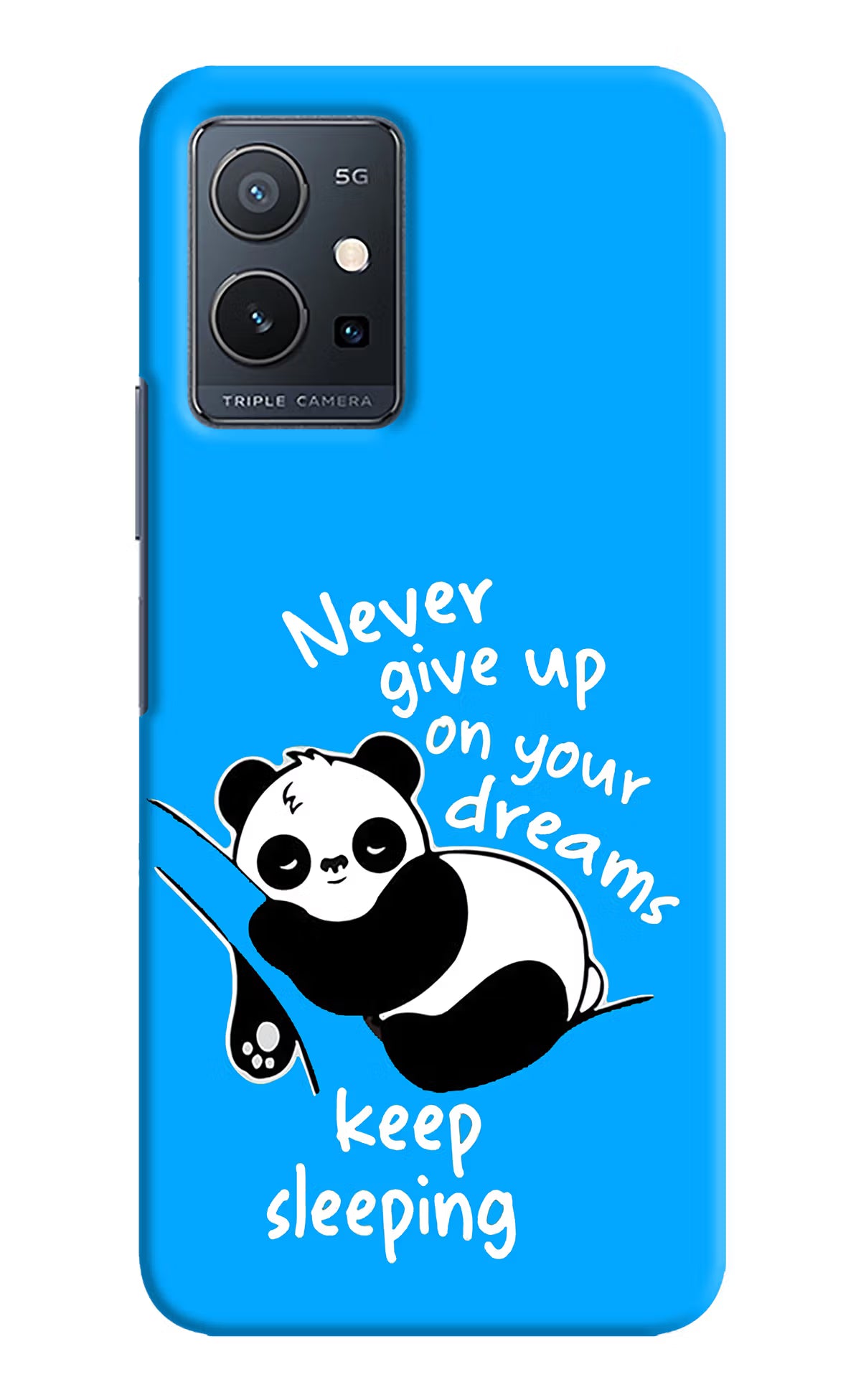 Keep Sleeping Vivo Y75 5G/Vivo T1 5G Hard Case Back Cover by Casekaro