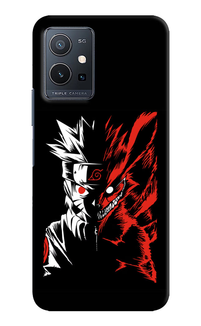 Naruto Two Face Vivo Y75 5G/Vivo T1 5G Hard Case Back Cover by Casekaro