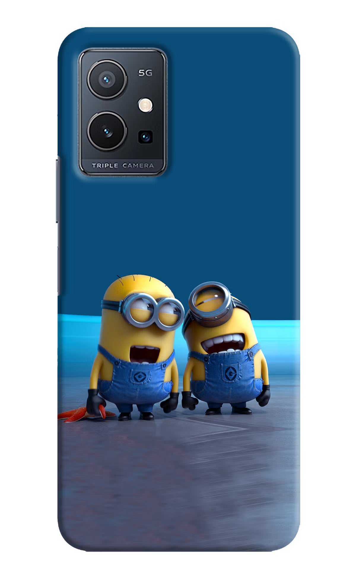 Minion Laughing Vivo Y75 5G/Vivo T1 5G Hard Case Back Cover by Casekaro