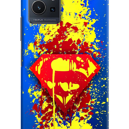 Superman logo Vivo Y75 5G/Vivo T1 5G Hard Case Back Cover by Casekaro