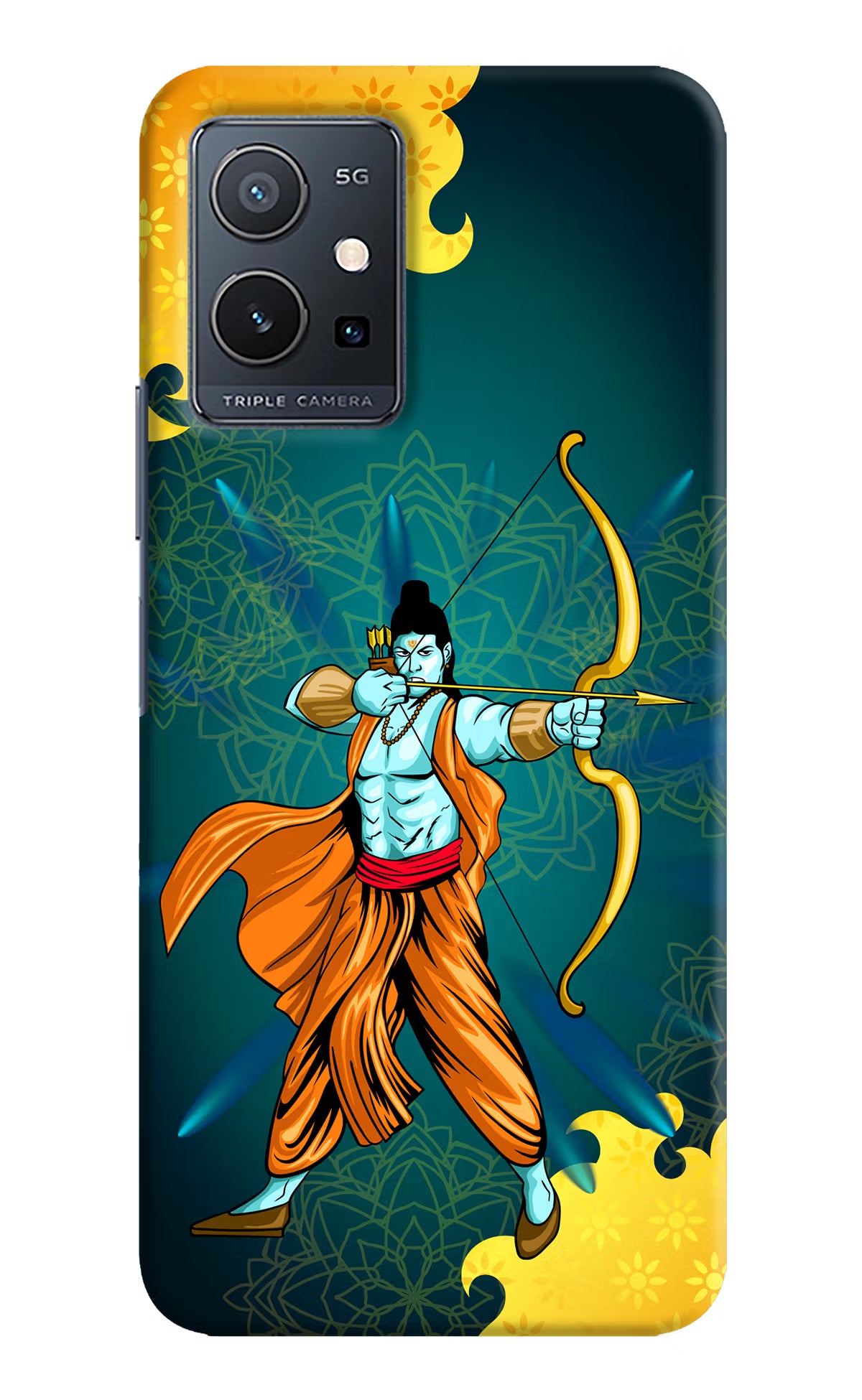 Lord Ram - 6 Vivo Y75 5G/Vivo T1 5G Hard Case Back Cover by Casekaro