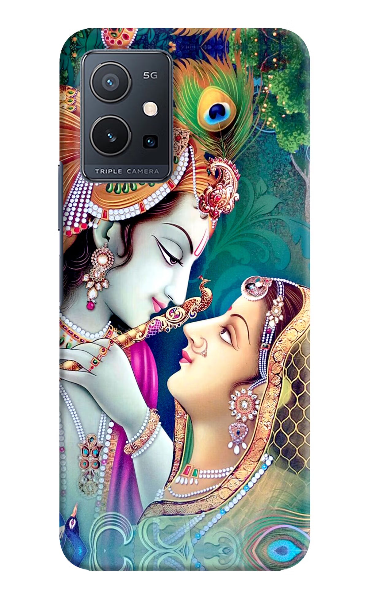 Lord Radha Krishna Vivo Y75 5G/Vivo T1 5G Hard Case Back Cover by Casekaro