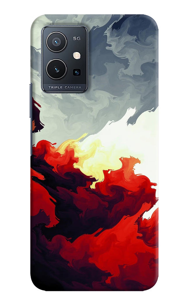Fire Cloud Vivo Y75 5G/Vivo T1 5G Hard Case Back Cover by Casekaro