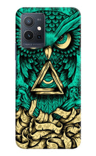 Green Owl Vivo Y75 5G/Vivo T1 5G Hard Case Back Cover by Casekaro