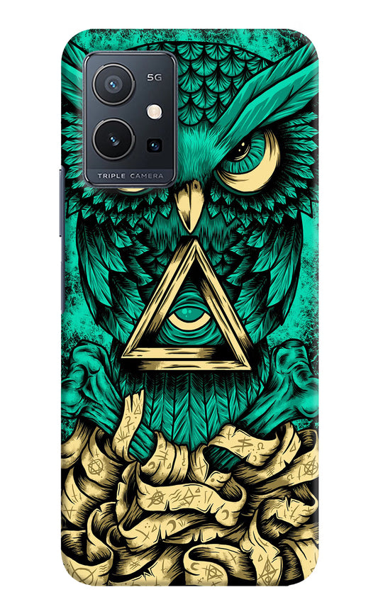 Green Owl Vivo Y75 5G/Vivo T1 5G Hard Case Back Cover by Casekaro