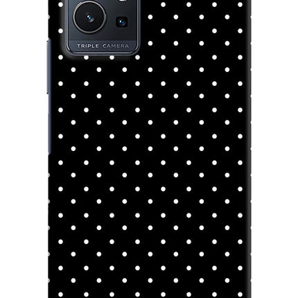 White Dots Vivo Y75 5G/Vivo T1 5G Hard Case Back Cover by Casekaro