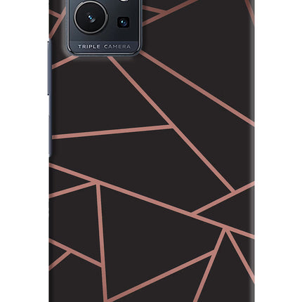 Geometric Pattern Vivo Y75 5G/Vivo T1 5G Hard Case Back Cover by Casekaro
