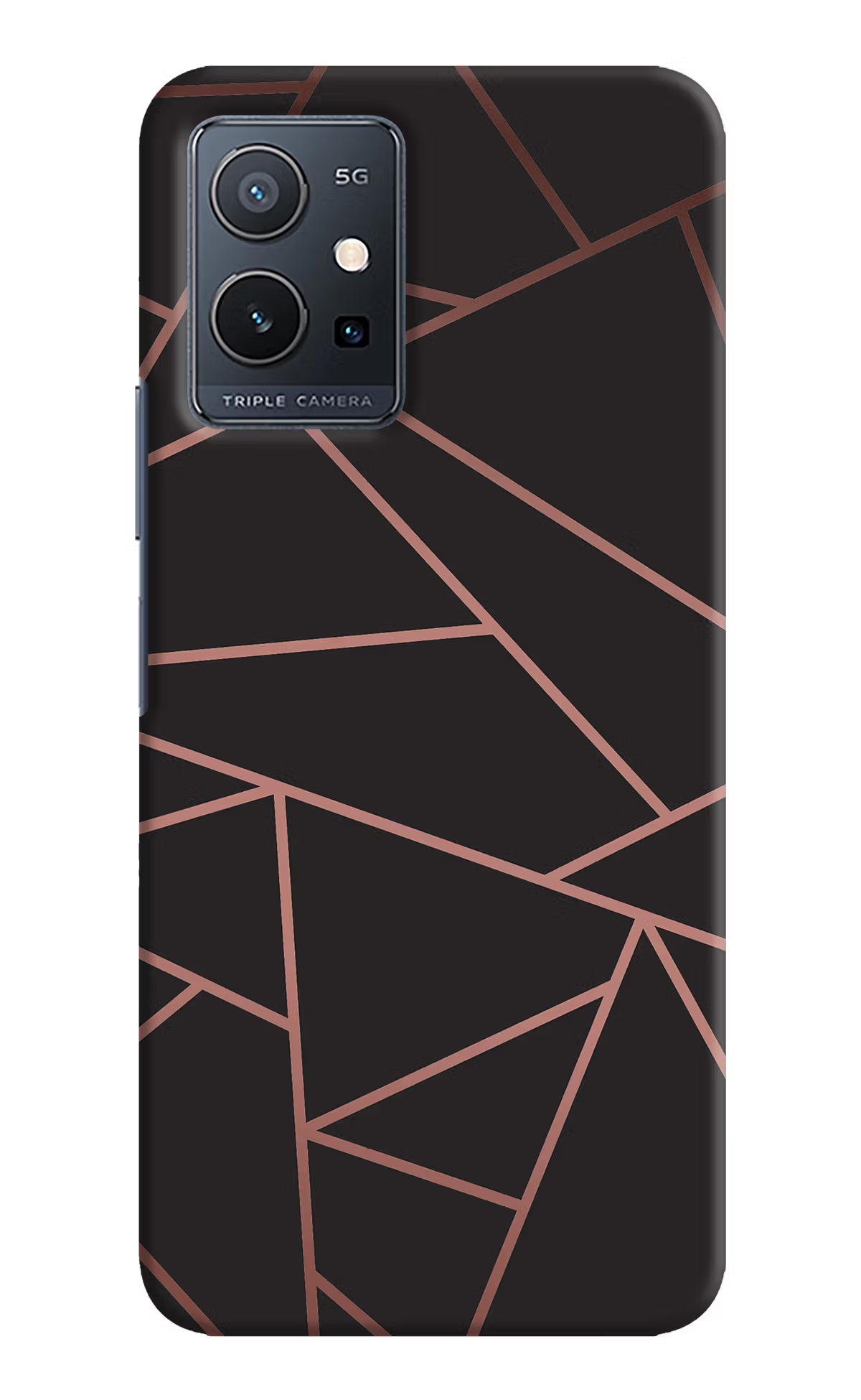 Geometric Pattern Vivo Y75 5G/Vivo T1 5G Hard Case Back Cover by Casekaro