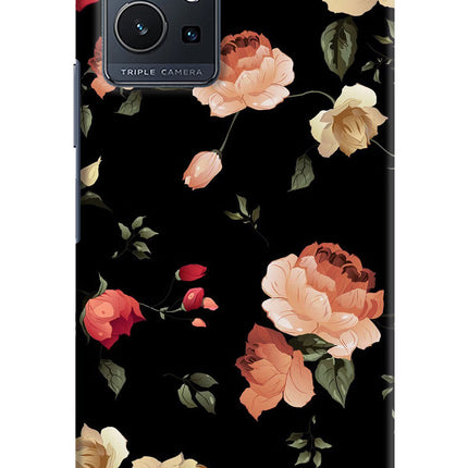 Flowers Vivo Y75 5G/Vivo T1 5G Hard Case Back Cover by Casekaro
