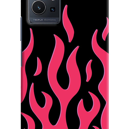 Fire Flames Vivo Y75 5G/Vivo T1 5G Hard Case Back Cover by Casekaro