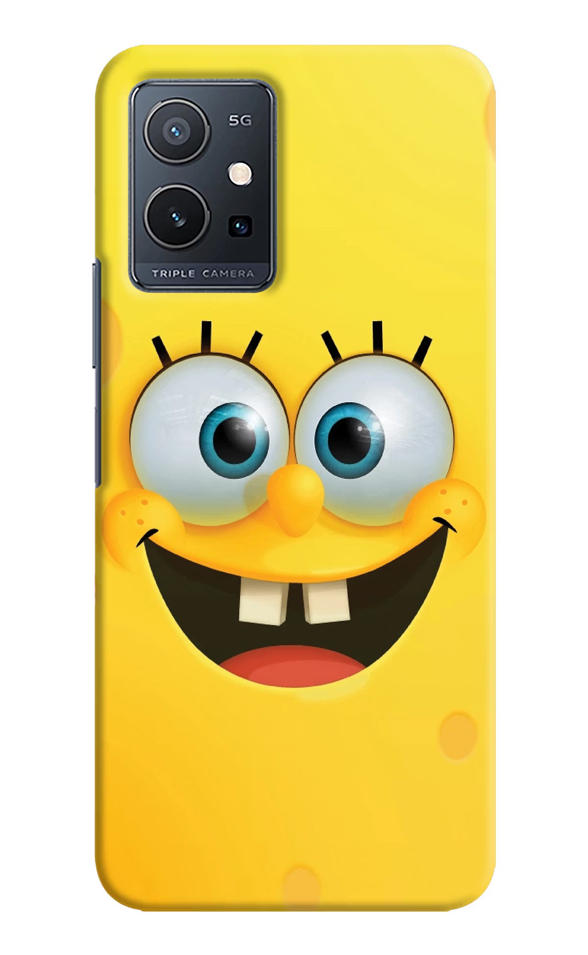 Sponge 1 Vivo Y75 5G/Vivo T1 5G Hard Case Back Cover by Casekaro