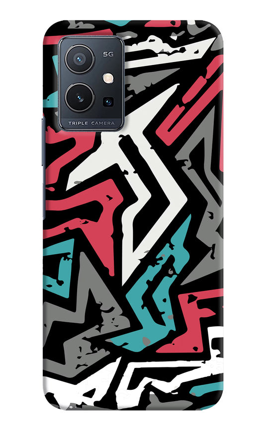 Geometric Graffiti Vivo Y75 5G/Vivo T1 5G Hard Case Back Cover by Casekaro