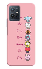 BTS names Vivo Y75 5G/Vivo T1 5G Hard Case Back Cover by Casekaro