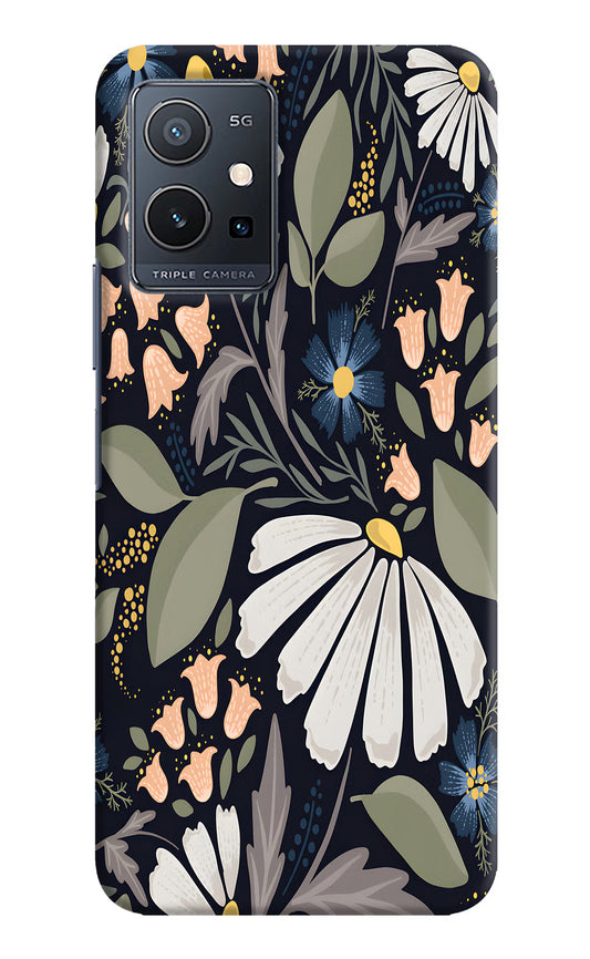 Flowers Art Vivo Y75 5G/Vivo T1 5G Hard Case Back Cover by Casekaro
