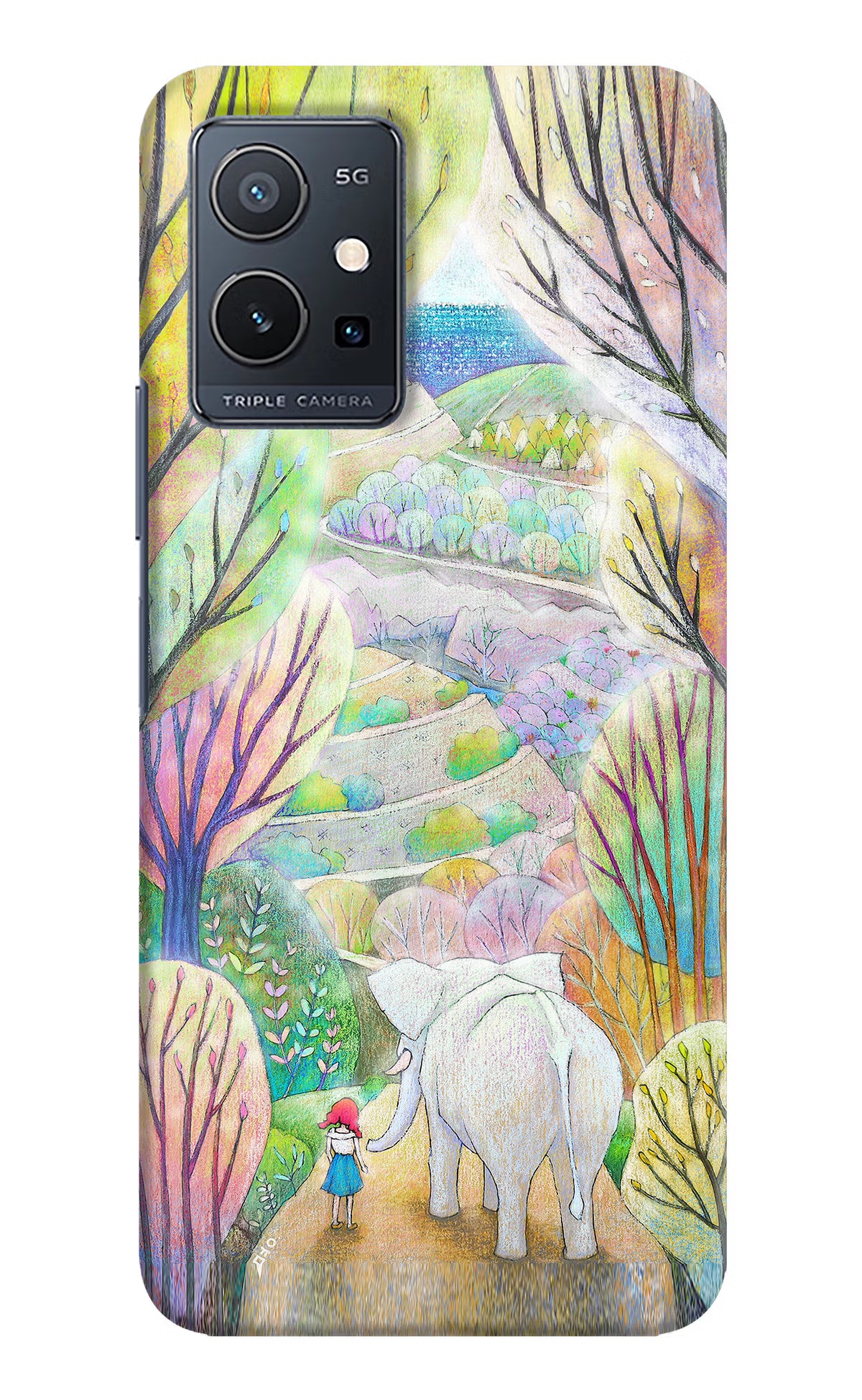 Nature Painting Vivo Y75 5G/Vivo T1 5G Hard Case Back Cover by Casekaro