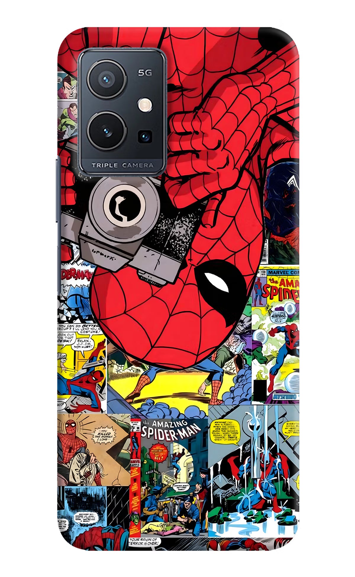 Spider Man Vivo Y75 5G/Vivo T1 5G Hard Case Back Cover by Casekaro