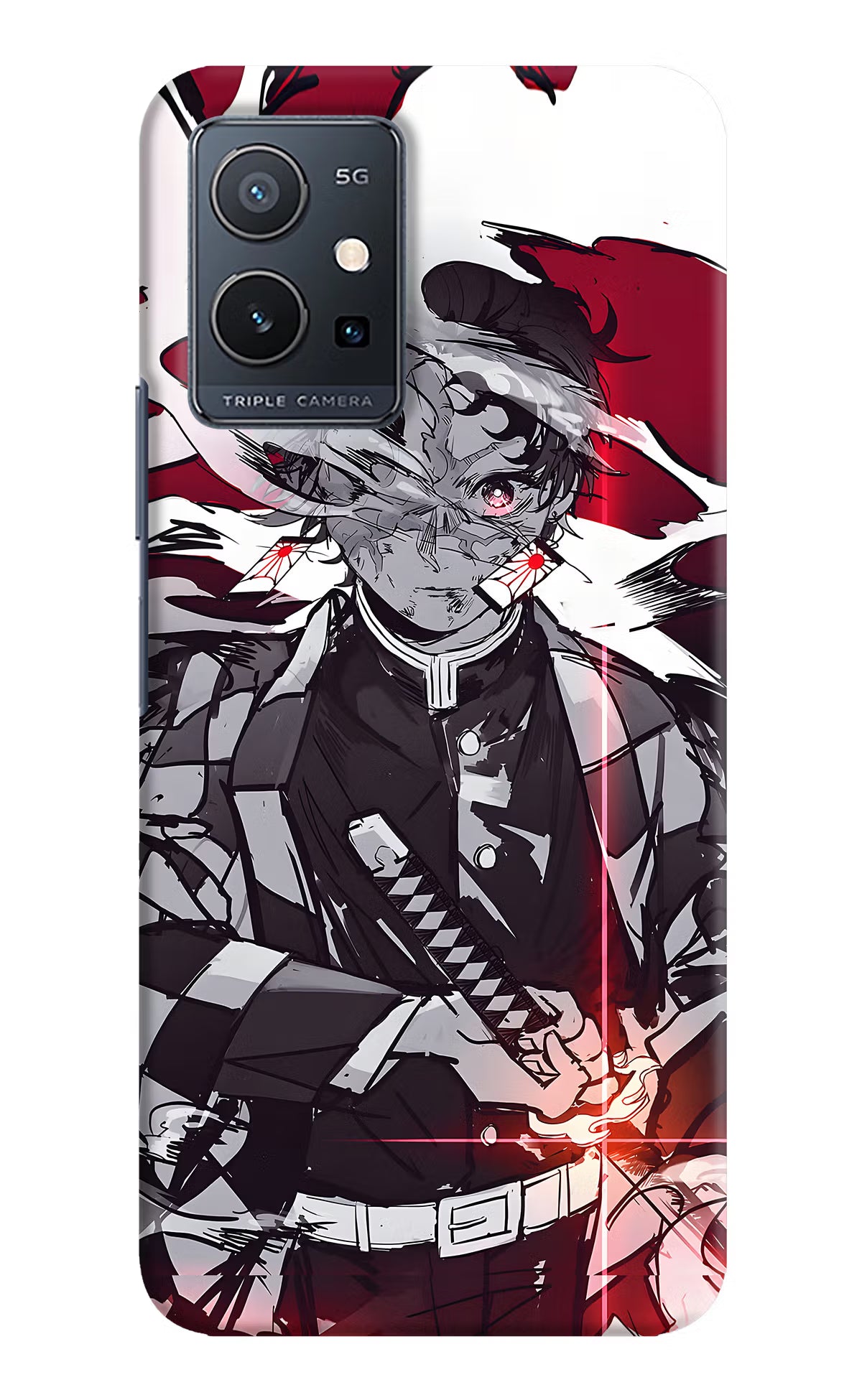 Demon Slayer Vivo Y75 5G/Vivo T1 5G Hard Case Back Cover by Casekaro
