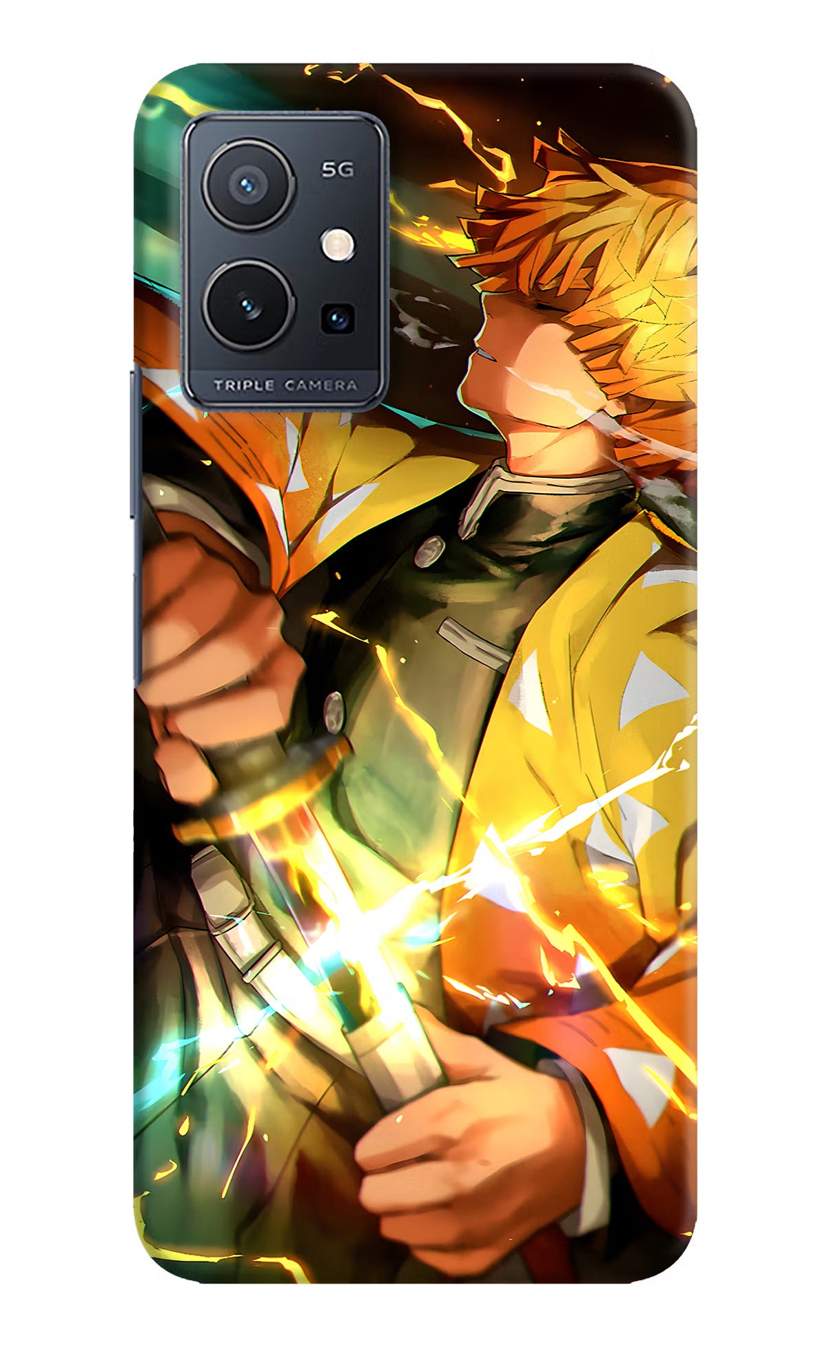 Demon Slayer Vivo Y75 5G/Vivo T1 5G Hard Case Back Cover by Casekaro