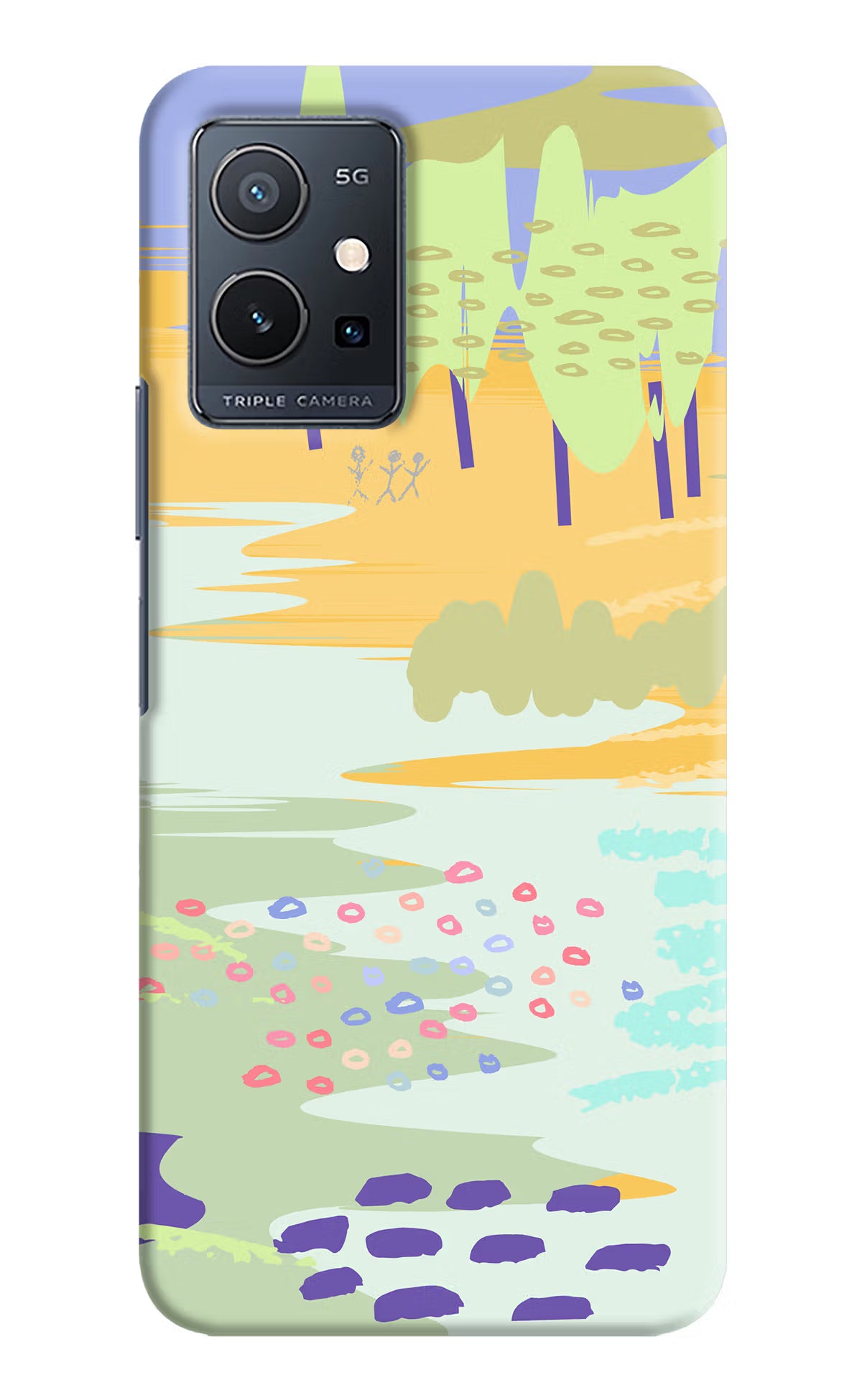 Scenery Vivo Y75 5G/Vivo T1 5G Hard Case Back Cover by Casekaro