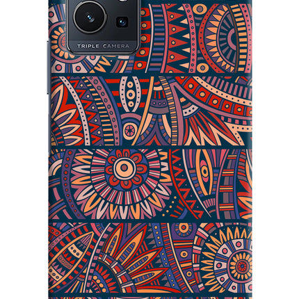 African Culture Design Vivo Y75 5G/Vivo T1 5G Hard Case Back Cover by Casekaro