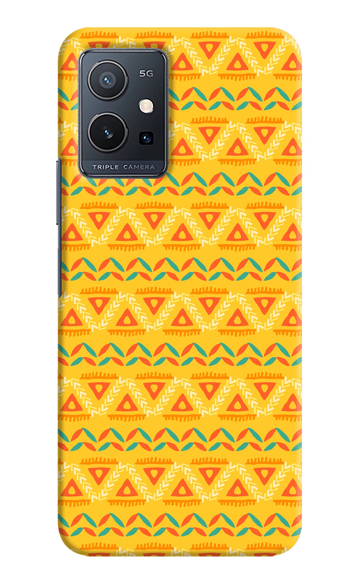 Tribal Pattern Vivo Y75 5G/Vivo T1 5G Hard Case Back Cover by Casekaro