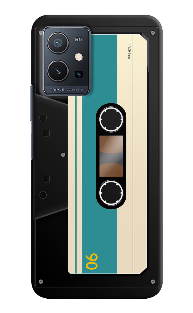 Cassette Vivo Y75 5G/Vivo T1 5G Hard Case Back Cover by Casekaro