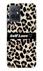 Leopard Print Self Love Vivo Y75 5G/Vivo T1 5G Hard Case Back Cover by Casekaro
